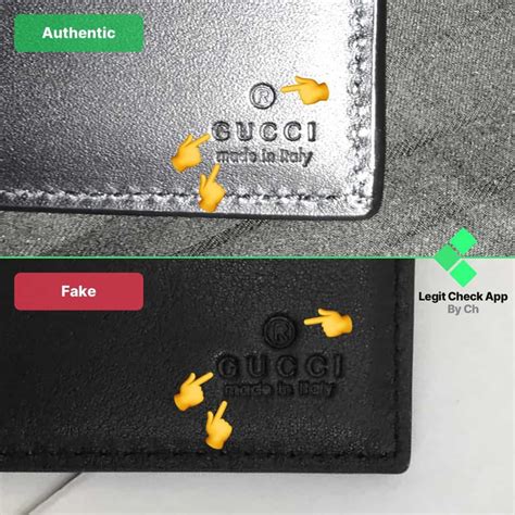 gucci snake card holder real vs fake